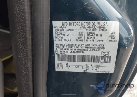 1999 Ford F-350 Lariat/Xl/Xlt from USA, damaged, VIN 1FTSX31L5XEA88796